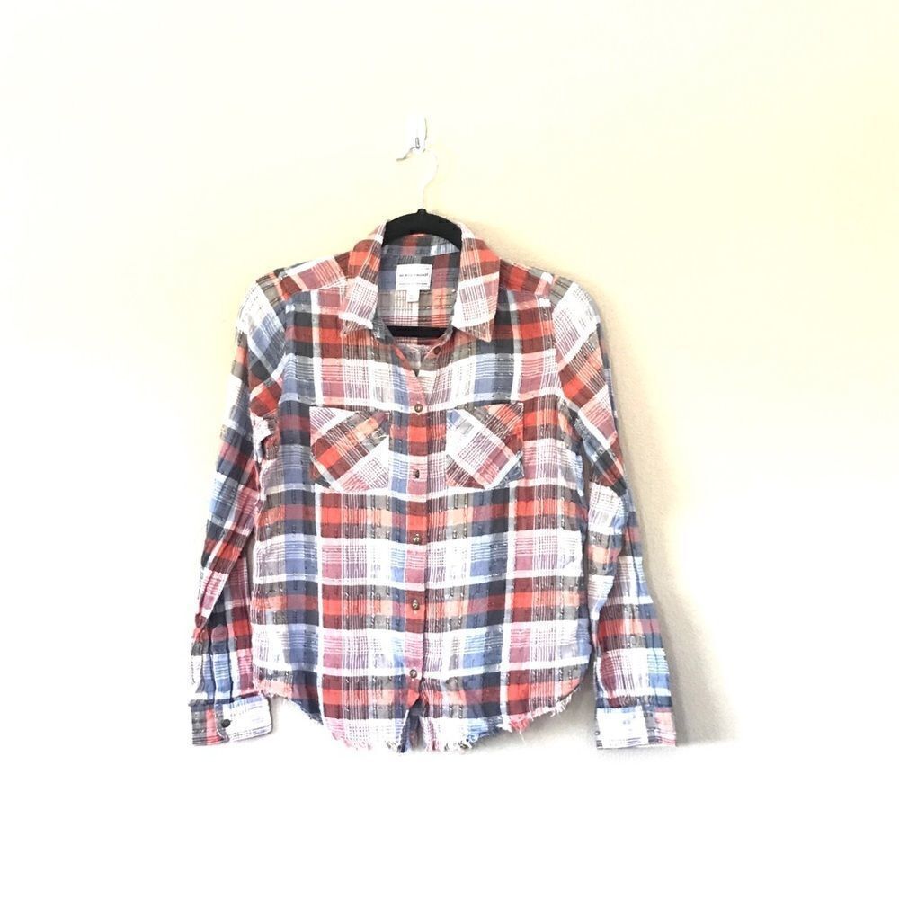 Melrose and Market Plaid Button Down